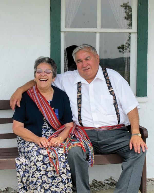 Ed and Harrie St. Pierre at Batoche, Sask.