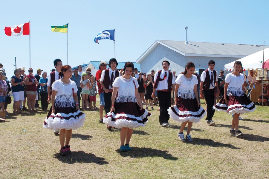 Dancers at the annual Back to Batoche celebration.