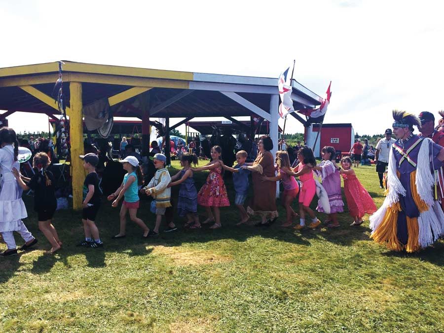 One of the many events at the annual powwow in Flat Bay, N.L.