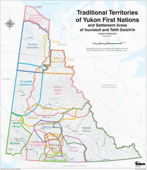 A ma[ detailing the traditional territories of the First Nations